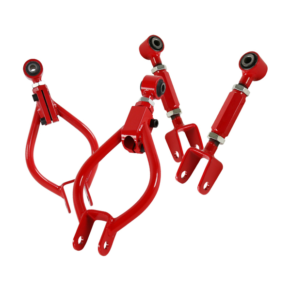 Spec-D Tuning 89-94 Nissan 240X Rear Camber Kit - Red Pair CAM-S1389R-RD